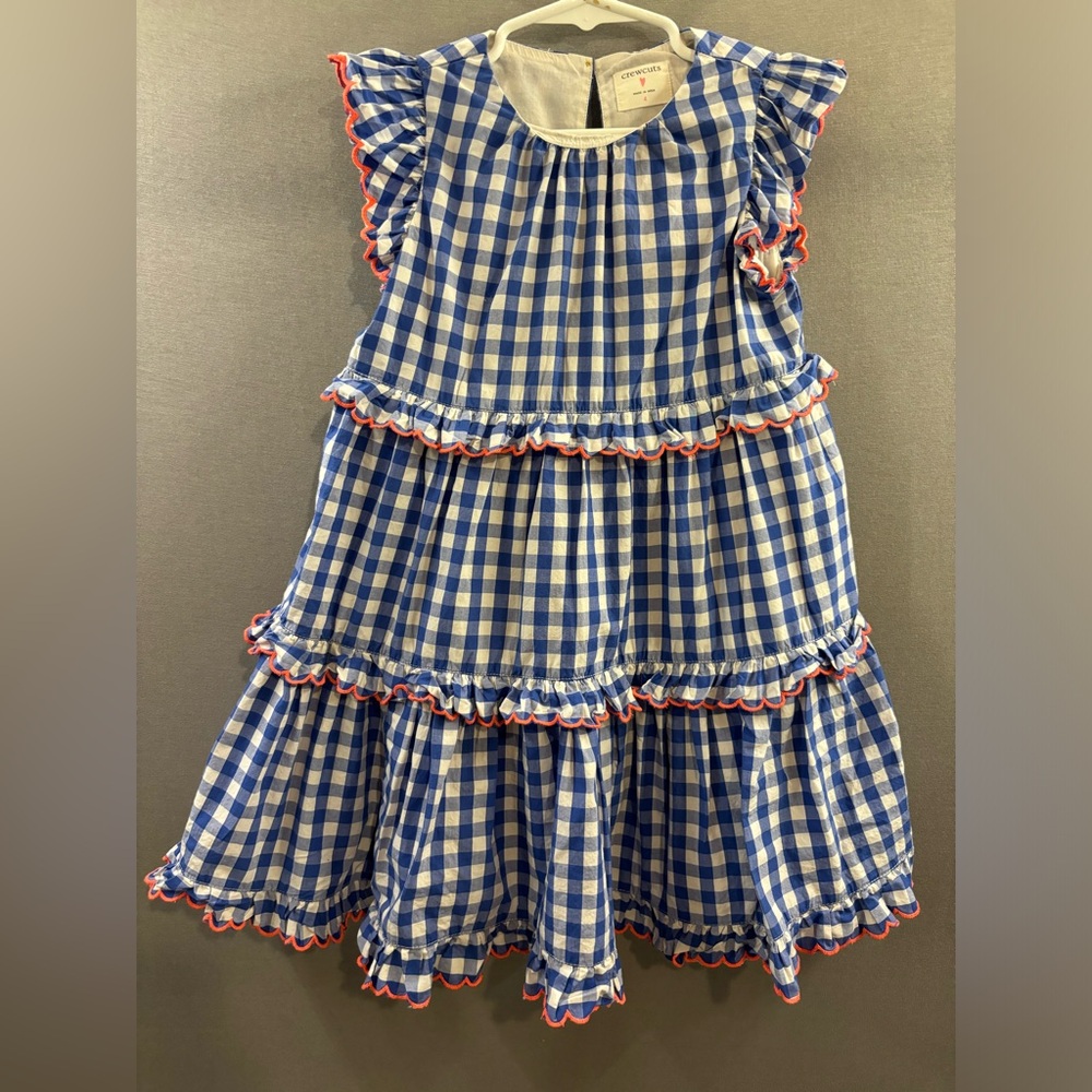 Crewcuts gingham dress size 4